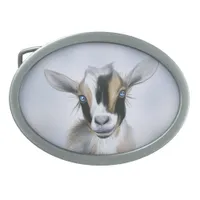Blue Eyed Nigerian Dwarf  Dairy Goat Belt Buckle