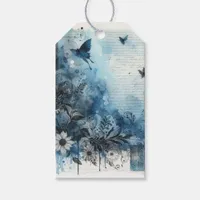 Blue Watercolor Ephemera Gift Tags