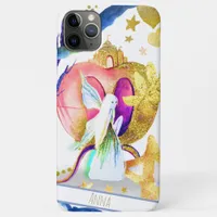 *~*  Moon Gold Glitter Fairy Stars Hearts Castle iPhone 11 Pro Max Case
