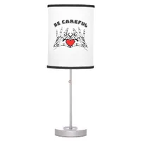 Skeleton Hand With Heart Classic Table Lamp