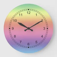 Clock - Rainbow Colors