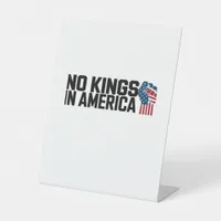 No Kings In America USA Vintage Graphic Pedestal Sign