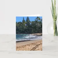 Blank Tropical Island Landscape Seascape  Card