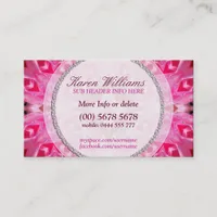 Pink Energy New Age Holistic Business Card