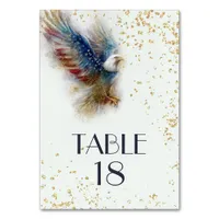 RSVP Bald Eagle Patriotic USA Semiquincentennial Table Number