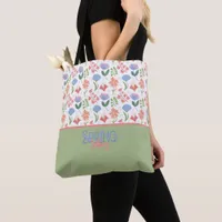 Spring Vibes Sweet Palette Little Flowers Tote Bag