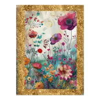 *~  AP95 Whimsical Floral Art Nature Wild  Flowers Photo Print
