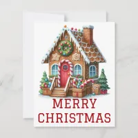 Gingerbread House Christmas Card