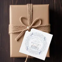 Dusty Blue First Rodeo Thank You Favor Tags – West