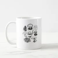 Cottagecore Aesthetic Goblincore Mushroom Snail Coffee Mug