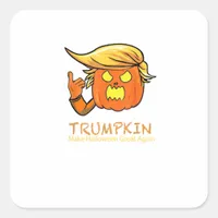 Halloween Trumpkin Funny – Classic Costume Design Square Sticker