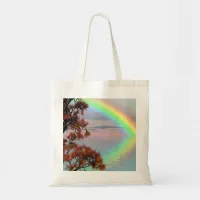 Colorful Autumn Rainbow Reflection Tote Bag