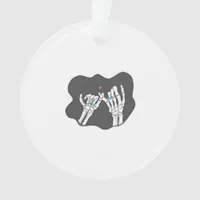 Skeleton Heart Hands Promise Symbolic Feeling Ornament