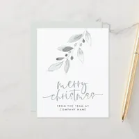 Budget Logo Minimal Merry Christmas Small Card