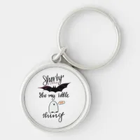 Shorty Batty Funny Retro Keychain