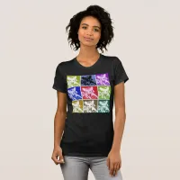 Colorful German Shepherd Dog Pop Art Women's T-Shirt