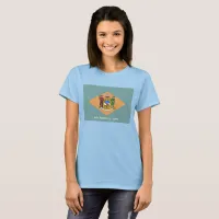 State of Delaware Flag Women's T-Shirt