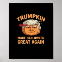 Halloween Trumpkin Make Halloween Great Again Funn Poster