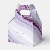 Abstract Glitter Strata Wedding Thanks V2 Llc ID90 Favor Boxes