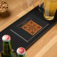 Classic Greek Inspired Personalized  Bar Mat