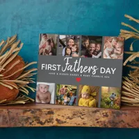 Simple First Father’s Day Photo Collage Plaque