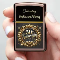 Timeless Golden 50th Design G Zippo Lighter