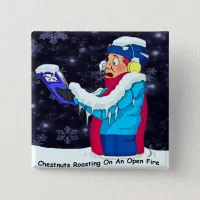 Cold Christmas Caroler Button