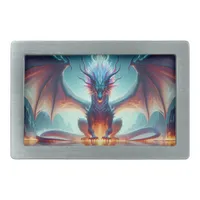 Magical Dragon Reflection Ai Art Belt Buckle