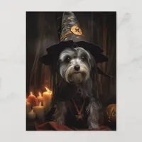 Cute Halloween Dog Postcard