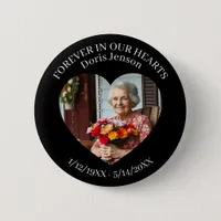 Memorial or Vigil Keepsake | Forever in our Hearts Button