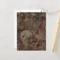 Old Soul Mixed Media Collage Postcard