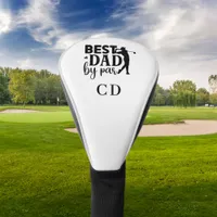 Best Dad by par monogram initials Golf Head Cover