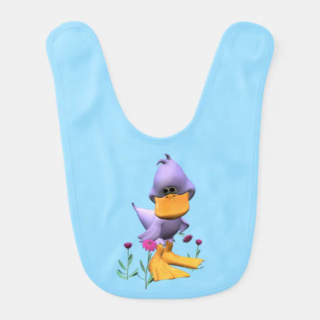 Cute and Shy Purple Duck