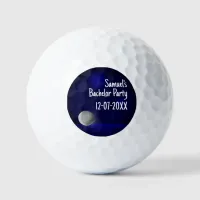 Navy Blue golf - golfers bachelor party golf party Golf Balls