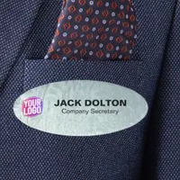 Custom Logo or Photo Employee Job Title & Name Tag