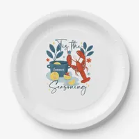 Tis The Season Christmas Quote Paper Plates