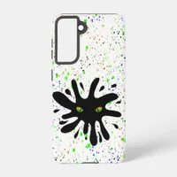 Cat Eyes Peering out a Black Hole Samsung Galaxy S21 Case