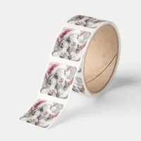 Snow Babies - Christmas Baby Goats 1 Square Sticker