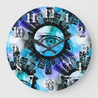 Mystic Elegance in Urban Contemporary Style Large Clock