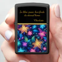 Vibrant Blooms in a Dreamy Garden of Colors Zippo Lighter