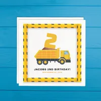 2nd Birthday Construction Party Napkins 