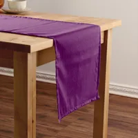 Mosaic Solid Royal Purple Textured Pattern Medium Table Runner