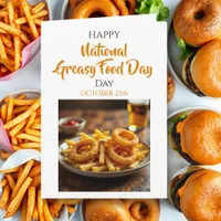 National Greasy Foods Day | October 25th Card