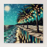 Romantic Pretty Coastal Art  Jigsaw Puzzle