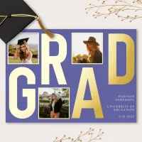 Purple Grad | Modern Photo Typography Announcement