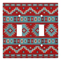 Southwest Mesas Turquoise & Red Light Switch Cover