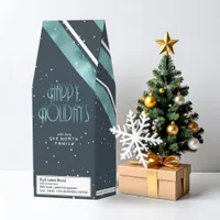 Christmas Stripe Pattern Teal ID862 Roasted Coffee