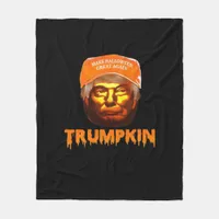 Trumpkin Make Halloween Great Again Sloth Fleece Blanket