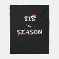 Christmas Is Approaching Tis The Season Fleece Blanket