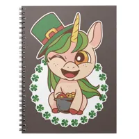 St Patricks Unicorn Notebook